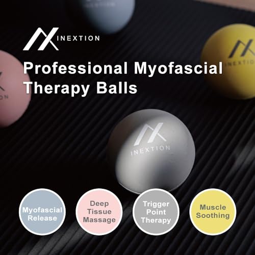 High-Density Therapy Massage Balls (2-Pack), Pink + Pink (50D+50D) - color: Soothing Pink + Soothing Pink (50d+50d)