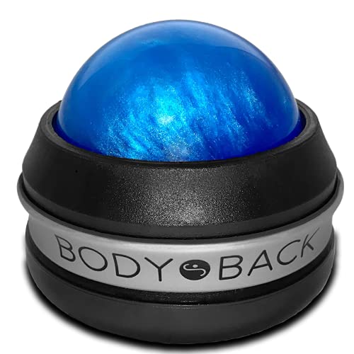 Body Back Massage Roller Ball - Body & Neck Massager for Muscle Recovery - color: Blue