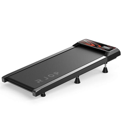 RJOP 2.5HP Walking Mat with Incline Pad, Under Desk Treadmill for Home Gym | Walking Running Pad with Remote, 3 in 1 Low Noise Small Mini Portable Treadmill with LED Screen, 270lbs Capacity