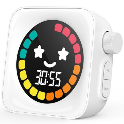 Visual Timer for Kids ADHD, 99-min Digital Countdown/Stopwatch Timer, White - color: White