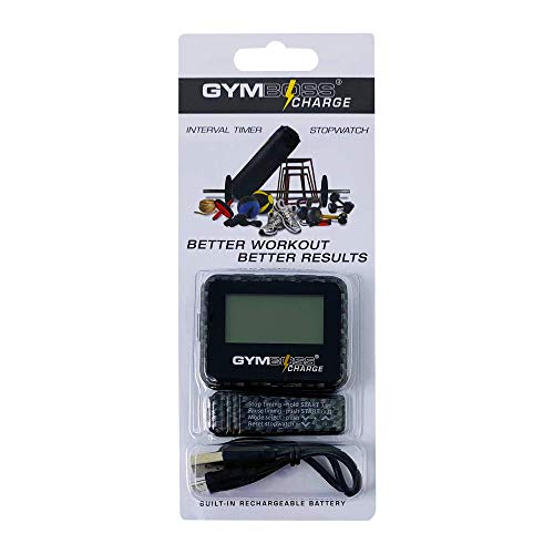 Gymboss Charge Interval Timer and Stopwatch - color: Carbon Black