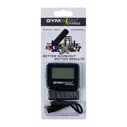 Gymboss Charge Interval Timer and Stopwatch - color: Carbon Black