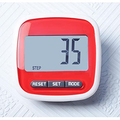 Simple Pedometer LCD Dispaly 3D Walking Step Counter Pedometer Running Walking Passometer Counter with Clip - color: c cup