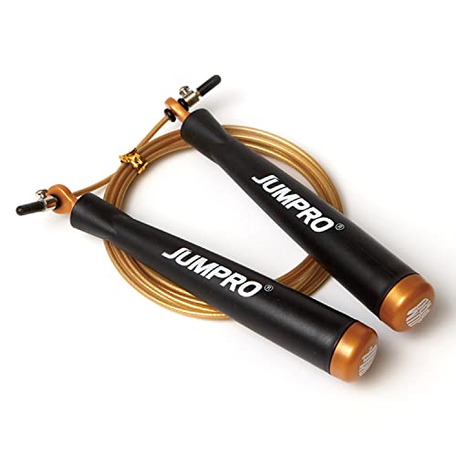 Speed Professional Exercise Jump Rope for Men and Women - Skipping Jumping Rope for Fitness Training Workout for Adults - Great for Cardio, Boxing, CrossFit (Premium, S700, Made in Korea) - color: Gold