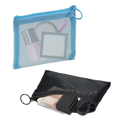 1-Piece Mesh Pouch, Black, 3.93x5.11 inch - color: Black, size: 3.93x5.11 inch