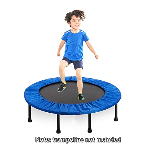 Trampoline Spring Cover 40 Inch Replacement Safety Pad for Mini Trampoline 3 Layer Protect Tear-Resistant Oxford Cloth Easy to Install Replacement for Home, Gym - color: Blue