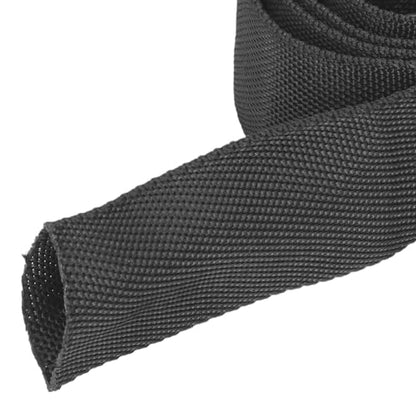 Polyester Winch Cable Protector Sleeve, Black, Universal 5cm/1.97" Winch Cable Guard, Winch Belt Cover, Winch Cable Sleeve - size: 2M