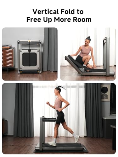 WalkingPad X Series Folding Treadmill, Smart Vertical Fold - color: Deep Black