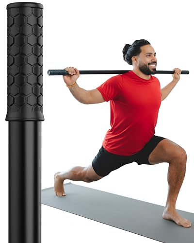 5ft Yoga Stick, Bamboo Stretching Stick for Mobility, Flexibility & Balance