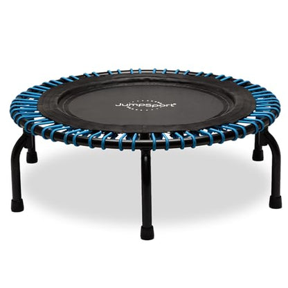 JumpSport 550 Workout Rebounder for Adults, 44" | PRO CE | Mini Exercise Fitness Trampoline Jumper with Cables | Black - color: Blue, style: Model 230