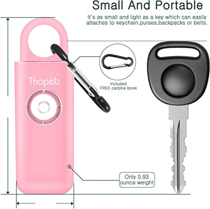 Personal Safety Alarm for Women – Superior Loud Siren & SOS Strobe - color: Pink
