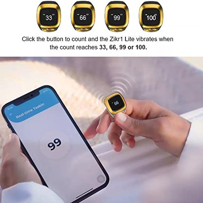Digital Tally Counter Ring, 20mm, Black