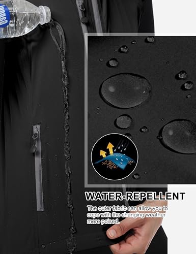 Little Donkey Andy Women's Lightweight Quick Dry Vest Windproof Summer Vest - color: Black, size: Large
