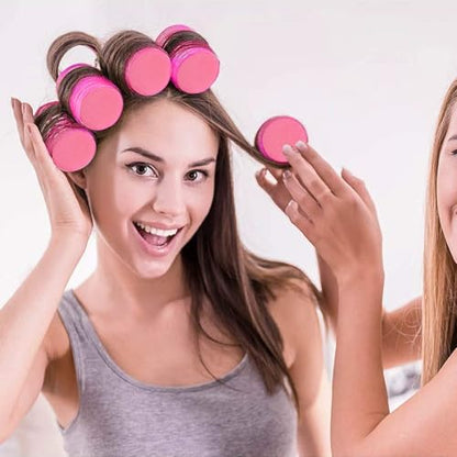 Uonlytech Hair Roller, 8pcs Hair Sponge Curlers Set, Self Grip Foam Hair Rollers for Women and Girls, Hair Roller for Bangs