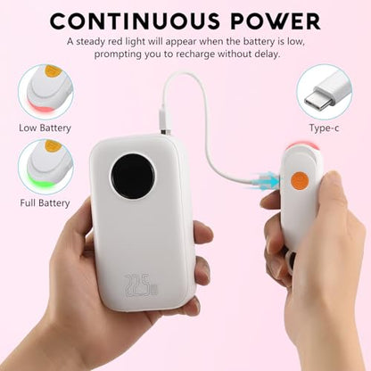 Personal Safety Alarm for Women, Works with Apple Find My, 135dB SOS Siren with Strobe Light, Anti-Loss Pull Pin, Type-C Rechargeable Keychain Alarm, iOS Only