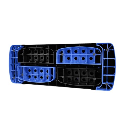 BalanceFrom 31-inch Aerobic Step Platform Trainer with 3 Adjustable Risers - color: Blue