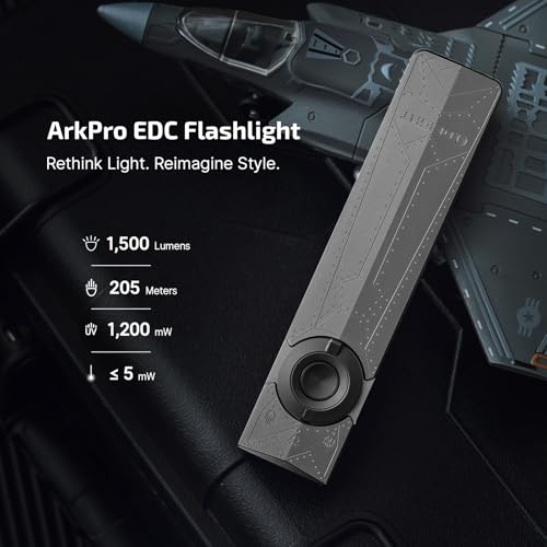 OLIGHT ArkPro EDC Flat Flashlight Rechargeable,Pocket Light,PhantomSquadron - color: Phantom Squadron
