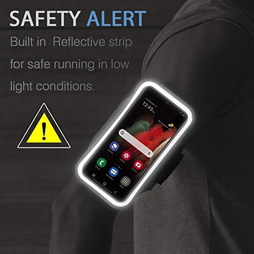 Running Armband for Samsung Galaxy S26/S25/S24/S23 Ultra (Black) - color: Black, size: 6.9" (S Ultra)