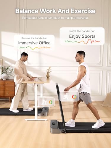 WalkingPad Foldable Walking Pad Treadmill with Handle Bar Under Desk