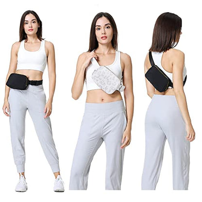 VOROLO Fanny Pack For Women And Men Crossbody Bag Belt Bag Leopard White - color: Leopard White