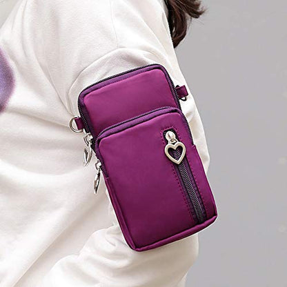 VINAIDA Small Crossbody Wallet Phone Bag Women Mini Crossbody Purse Cell Phone Shoulder Bag Mini Wallet Over Shoulder Strap - color: Rose Purple