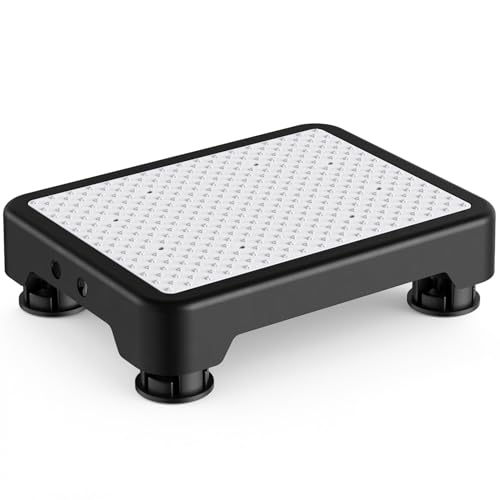 SOYO Mobility One Step Stool Platform for Adults & Elderly, Black-White - color: Black-white