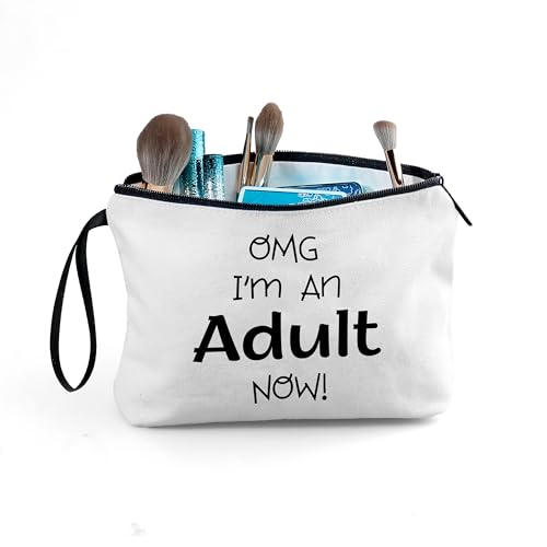 18th Birthday Gifts for Girls, Makeup Cosmetic Bag with Mirror - color: BJ028