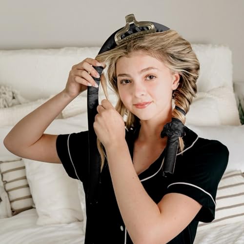 Rods Curlers Set Foam Hair Curlers for Short and Long Hair, No Heat Foam Rollers(Black) - color: Black