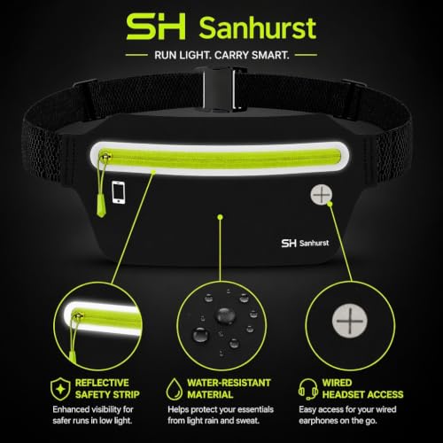 Running Belt – Lightweight Sweat Water Resistant Waist Pack