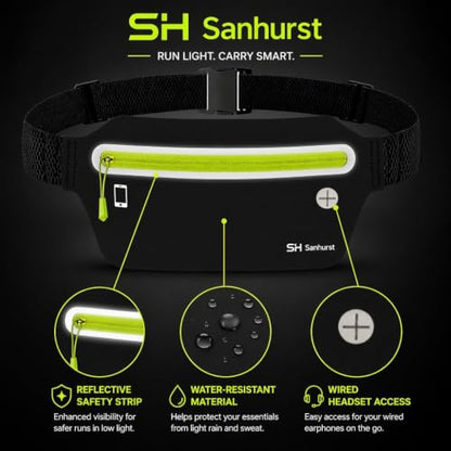 Running Belt – Lightweight Sweat Water Resistant Waist Pack