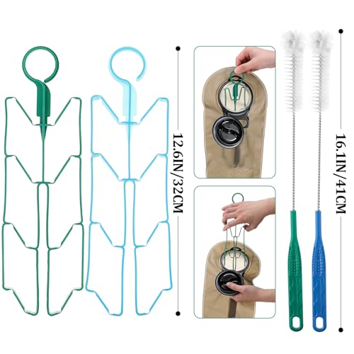 Feekoon Reservoirs Backpack Hydration Bladder Cleaning Kit - color: Blue & Green