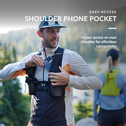 Water Buffalo Hydration Running Vest - Quiver Hydration Vest - Running Hydration Vest with Dual Water Bottles - Lightweight Water Backpack for Running, - color: Seaglass, size: Large-X-Large