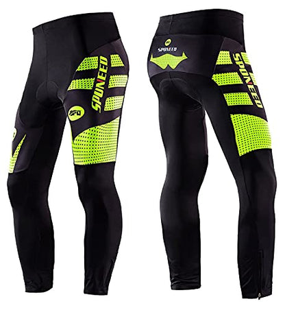 sponeed Men's Cycling Jersey Full Sleeve Riding Wear Long Sleeve T Shirts Pants - color: Green, size: Small