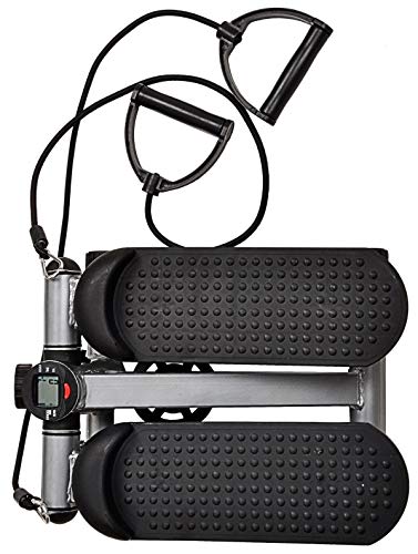 Fitvids Pre-Assembled Adjustable Mini Stepper Stair Stepper Stepping Machine with Resistance Bands