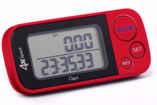 Ozeri 4x3sport Tri-Mode Activity Tracker With Multi-Axis Detection - size: 3.1 x 0.5 x 1.4"