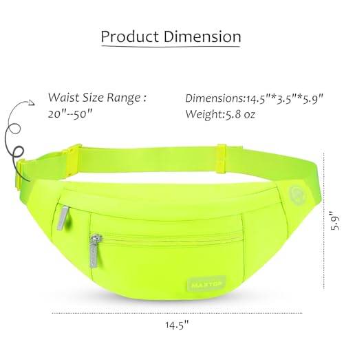 MAXTOP Neno Green Crossbody Fanny Pack Gift for Enjoy Festival Traveling - color: Neno Green