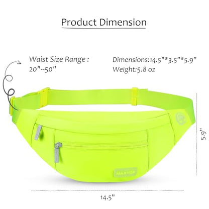 MAXTOP Neno Green Crossbody Fanny Pack Gift for Enjoy Festival Traveling - color: Neno Green