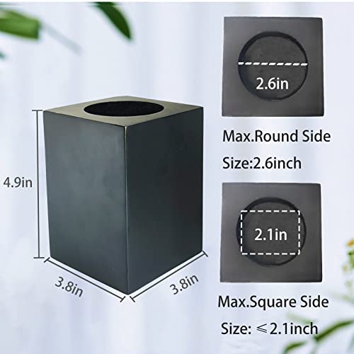 Wood Bed Risers, Furniture Risers-Heights 4.5 Inch Heavy Duty Risers Black - color: Black 4.5in
