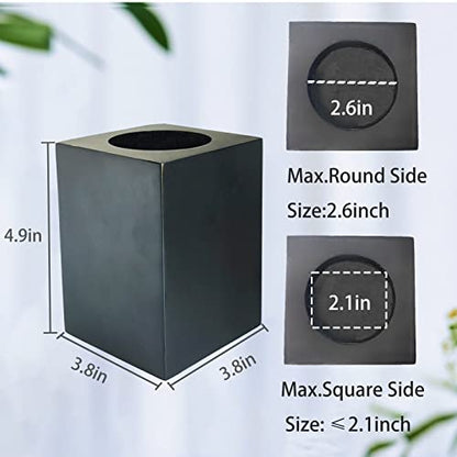 Wood Bed Risers, Furniture Risers-Heights 4.5 Inch Heavy Duty Risers Black - color: Black 4.5in
