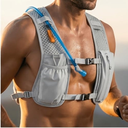 Running Hydration Vest Backpack, Breathable Mesh Backpack,with Water Bladder for Hiking, Trail, Running, Marathons, Cycling