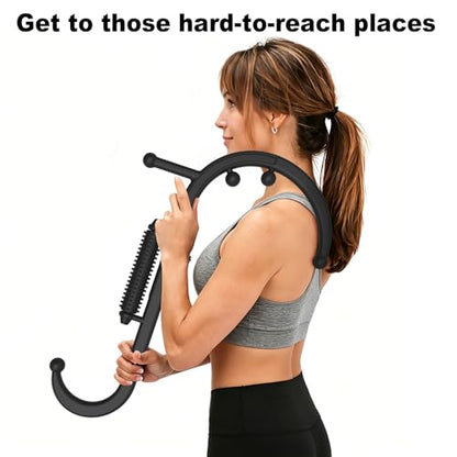 Trigger Point Massage Tool, Back Massager Stick with Massage Roller