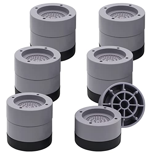 6 Sets Furniture Risers 1", 2 inch Grey Bed Risers, Heavy Duty - color: Grey-6 Pack, size: two layers (2.3 inch)