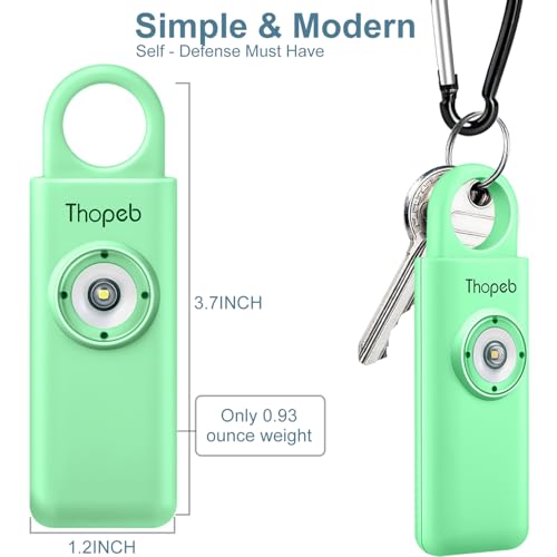Personal Safety Alarm for Women – Superior Loud Siren & SOS Strobe - color: Light green