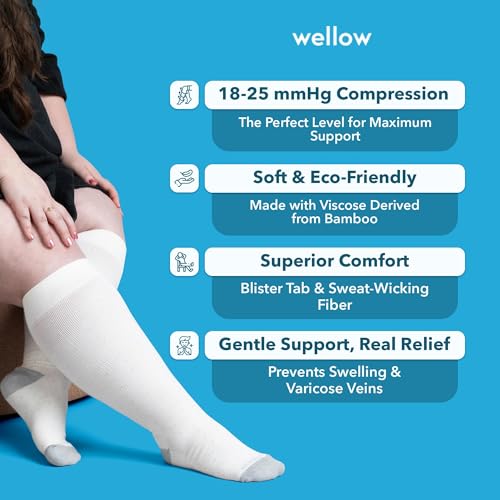 Socks by Wellow - color: Bluejay Twist, size: Large