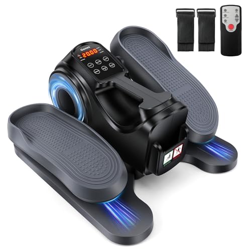 Gonex Under Desk Elliptical Exercise Machine Leg Exerciser As Seen On TV - color: Black 10 Speed Levels+10 Resistance