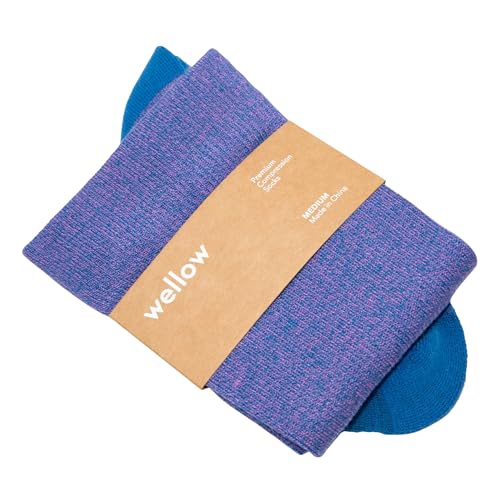 Socks by Wellow - color: Bluejay Twist, size: Large