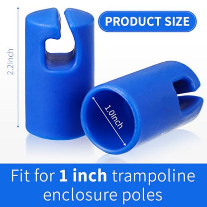 Geelin 6 Pcs 1 Inch Trampoline Net Pole Cap