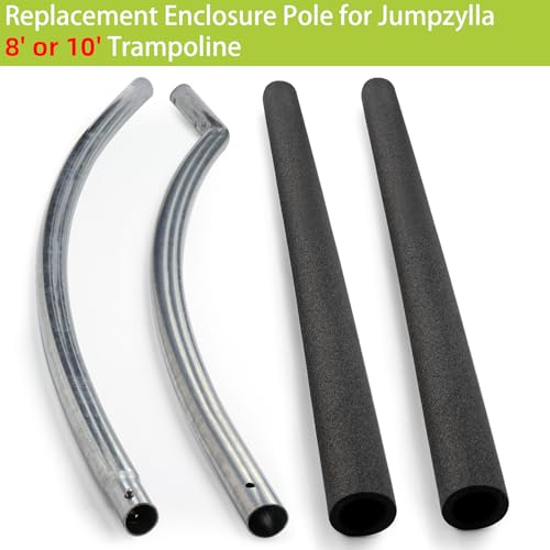 Trampoline Poles Replacement for Skywalker Or Jumpzylla Trampoline Net - style: For Jumpzylla 8&10ft-1xUpper+1xLower Tube