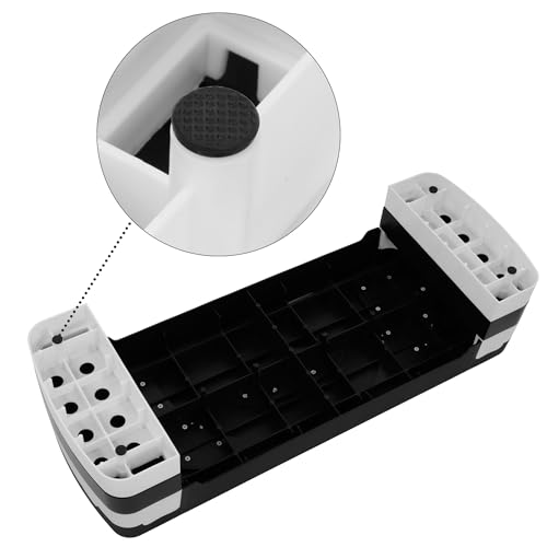 BalanceFrom 31-inch Aerobic Step Platform Trainer with 3 Adjustable Risers - color: White