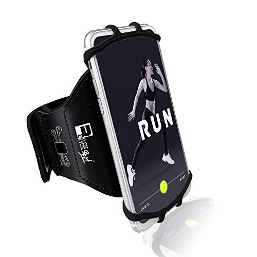 RevereSport Universal iPhone Running Armband (17/16/15/14/13/12/11/10/X/XR/SE/Air/Plus/Max/Pro). Phone Holder Case - size: iPhone